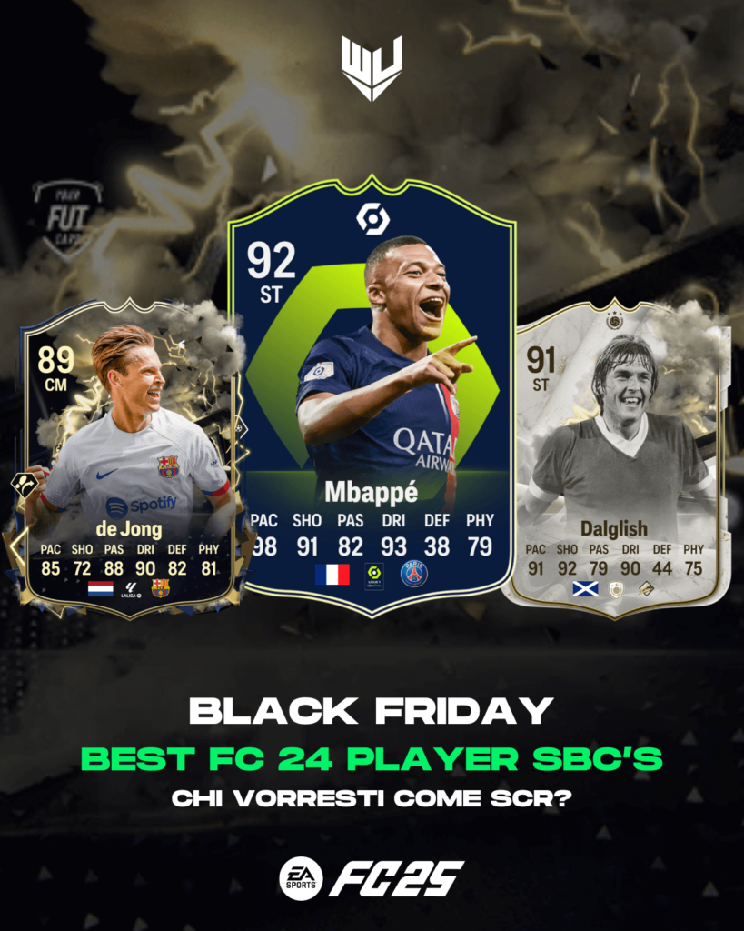 Le migliori SCR del Black Friday in FC 24