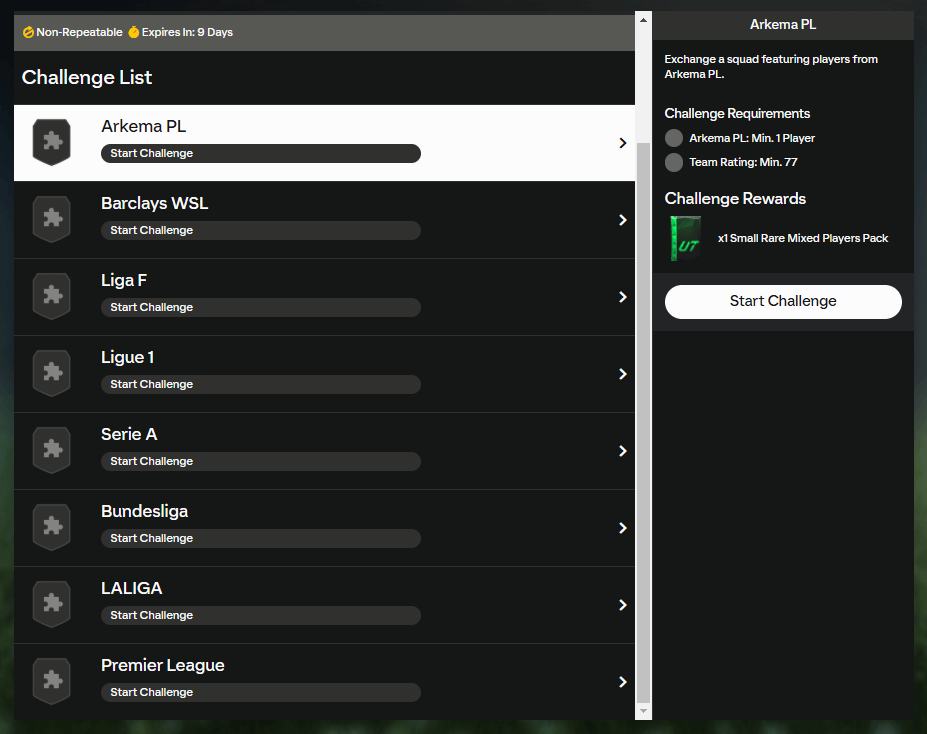 FC 25: requisiti SCR Giramondo garantito