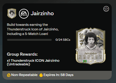 FC 25: requisiti SCR Jairzinho Icona Tuono