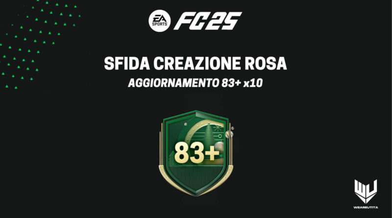 FC 25 Jolly: sfida creazione rosa aggiornamento 83+ x10