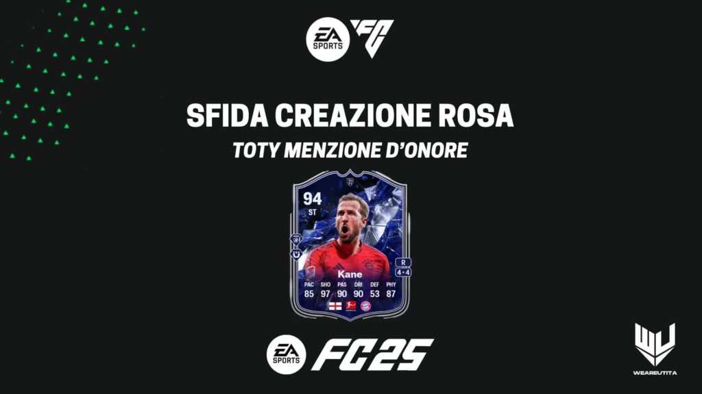 FC 25: Harry Kane TOTY Menzione d'Onore SBC