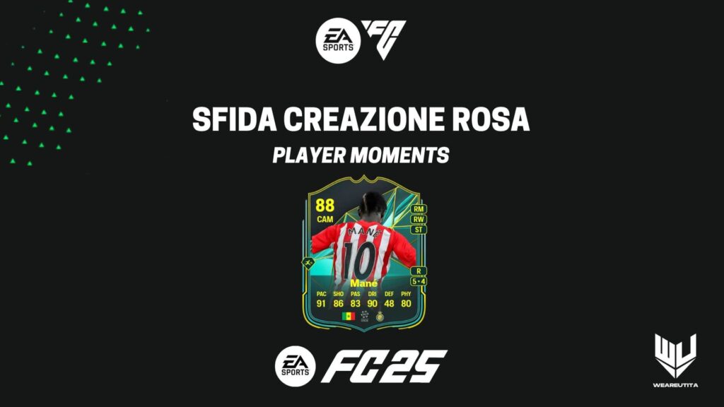 FC 25: Sadio Mané Momenti Giocatore SBC