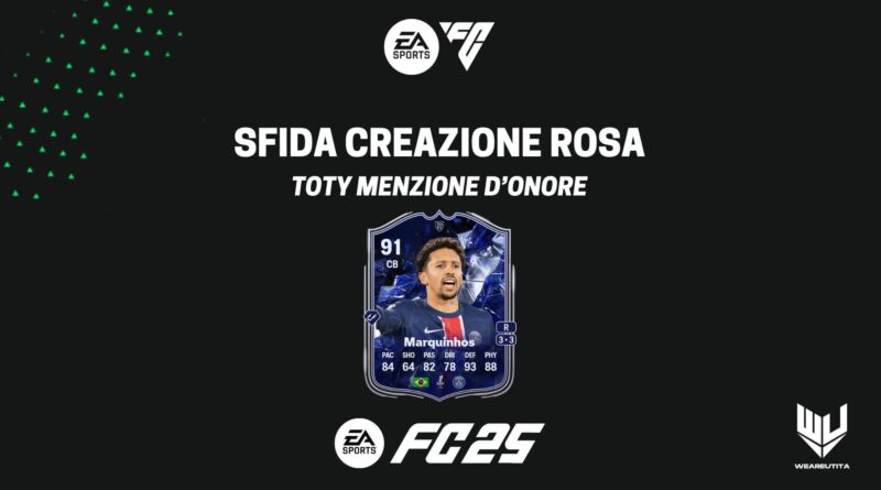 FC 25: Marquinhos TOTY Menzione d'Onore SBC