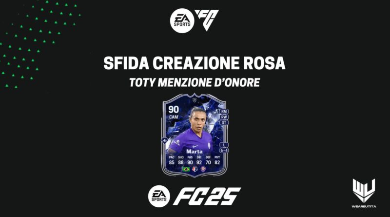 FC 25: Marta TOTY Menzione d'Onore SBC