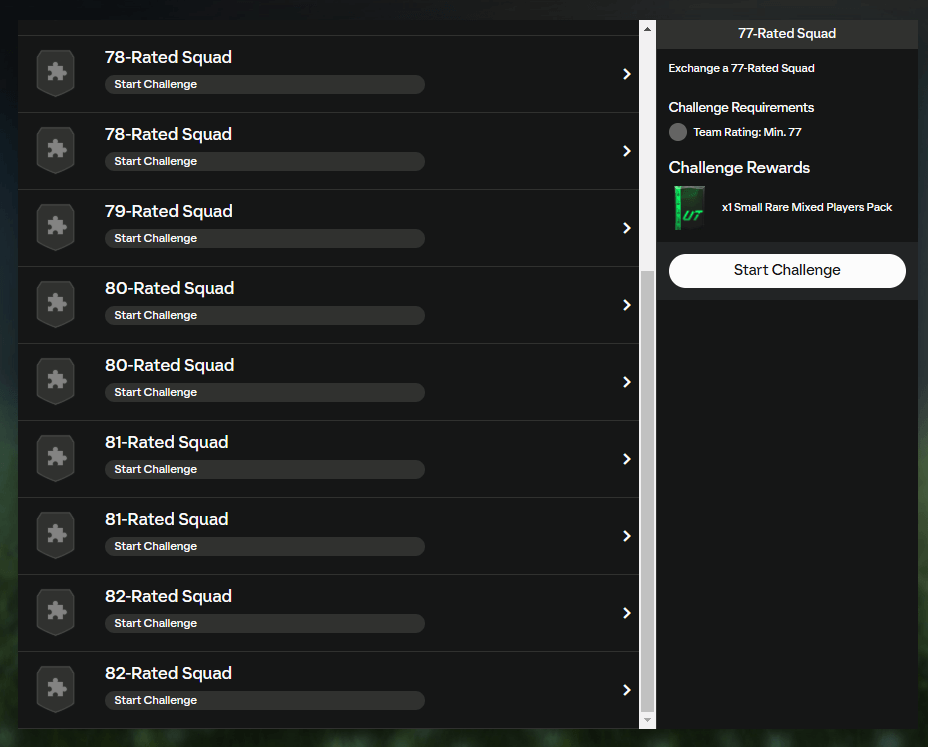 FC 25: requisiti SCR Numero FUT garantito