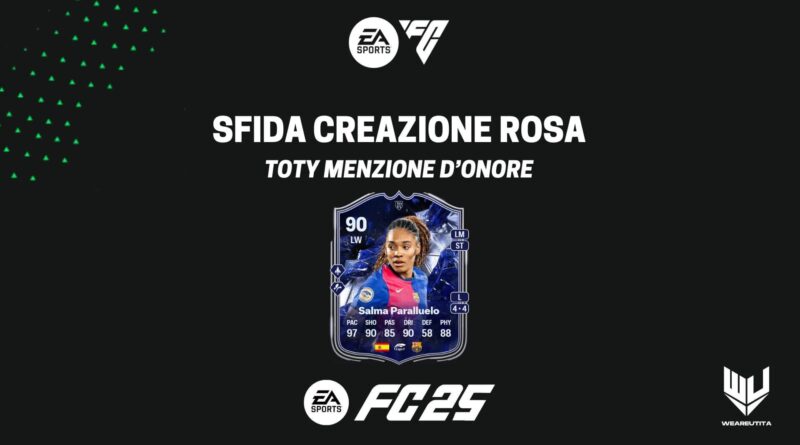 FC 25: Paralluelo TOTY Menzione d'Onore SBC