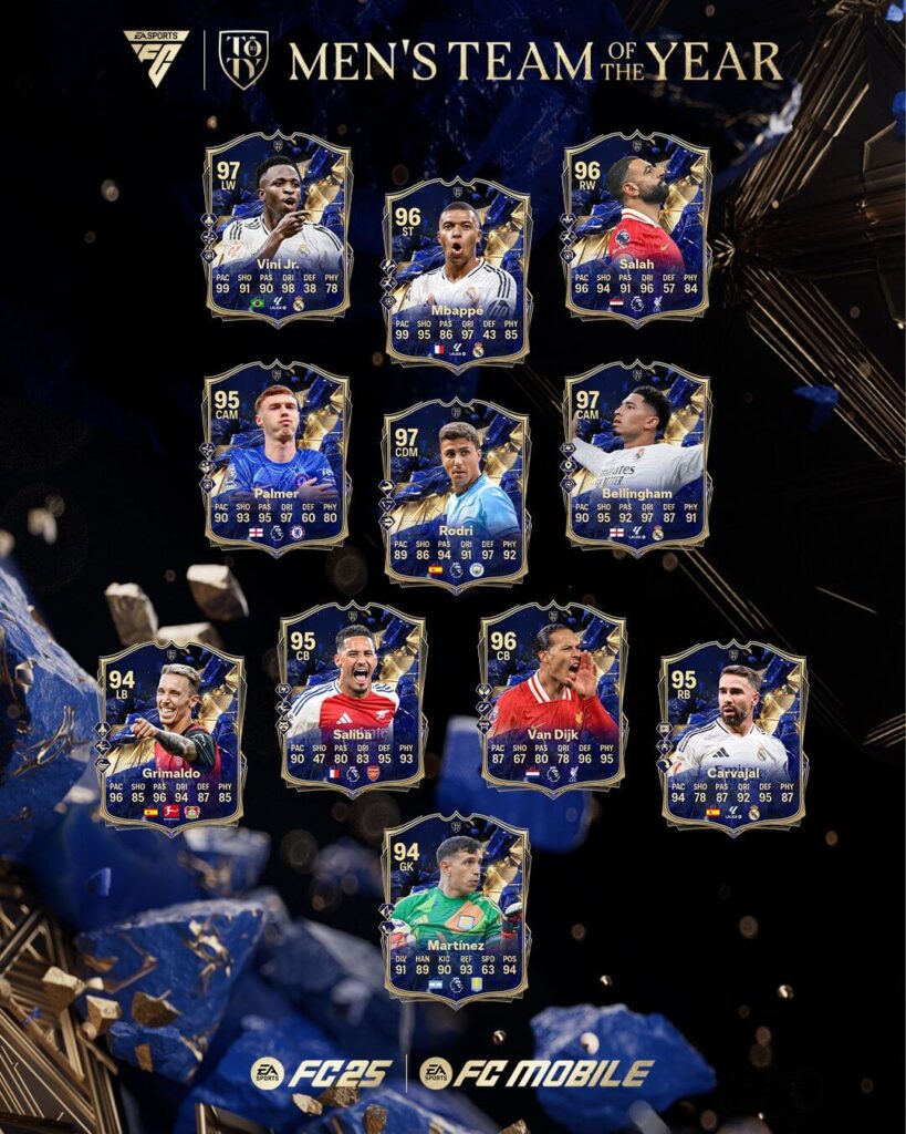 FC 25 TOTY: Squadra dell'Anno uomini