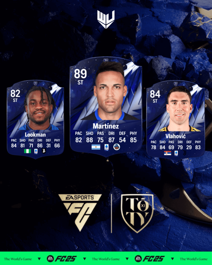 FC 25: candidati TOTY Serie A attaccanti
