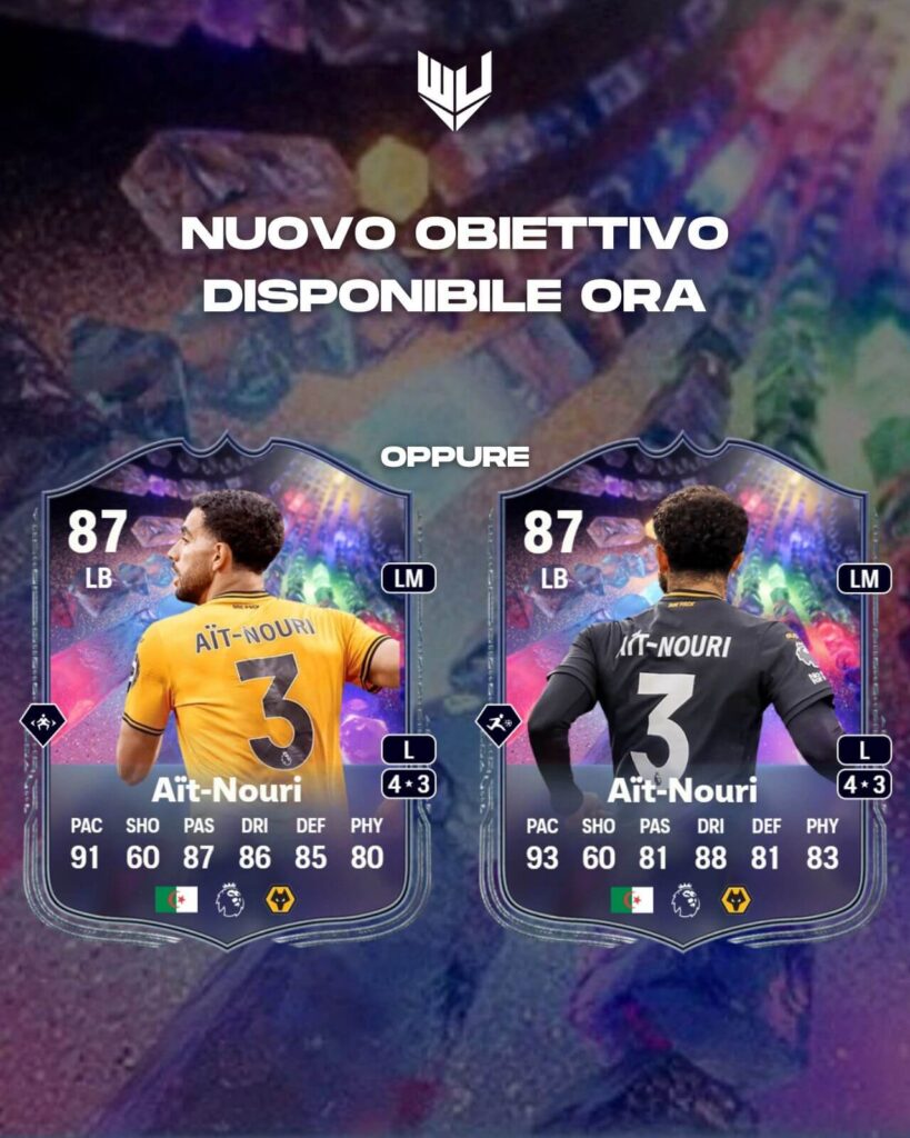 FC 25: Ait-Nouri Numero FUT obiettivo giocatore