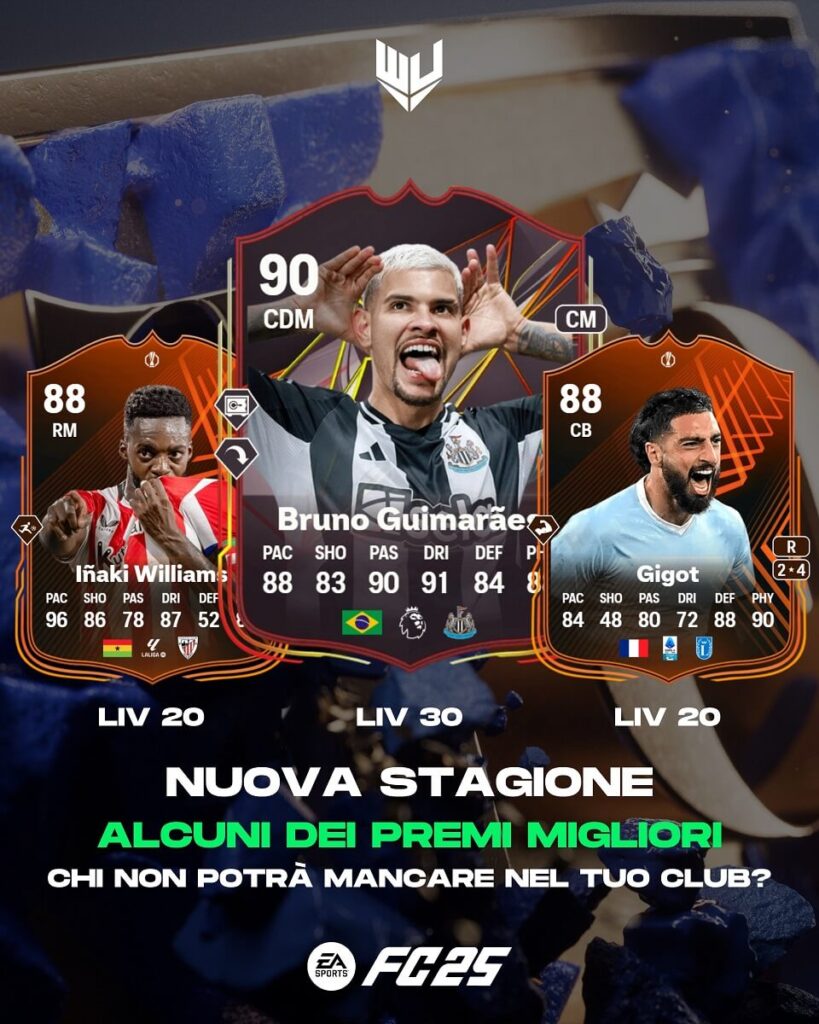 FC 25: premi obiettivi Stagione 5: Guimaraes, Inaki e Gigot