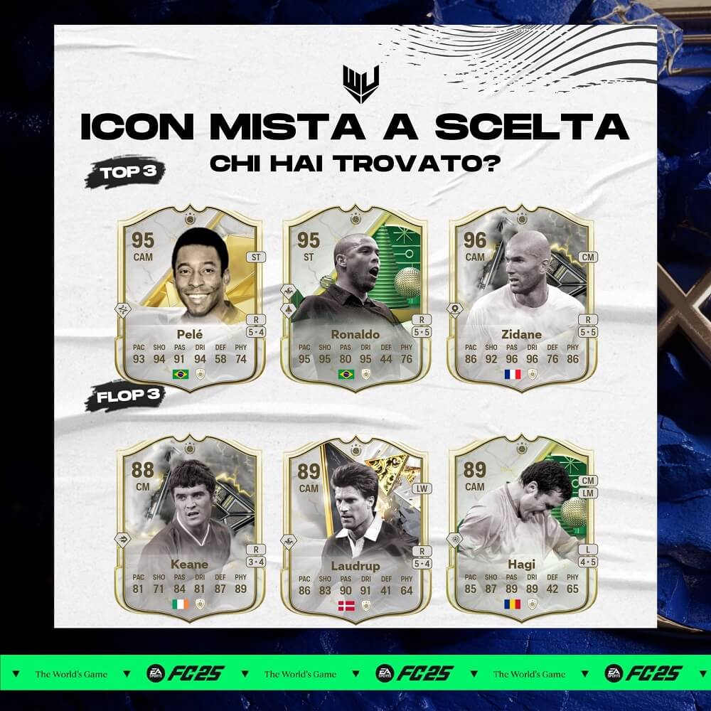 FC 25: icona mista a scelta, pull dei top e flop