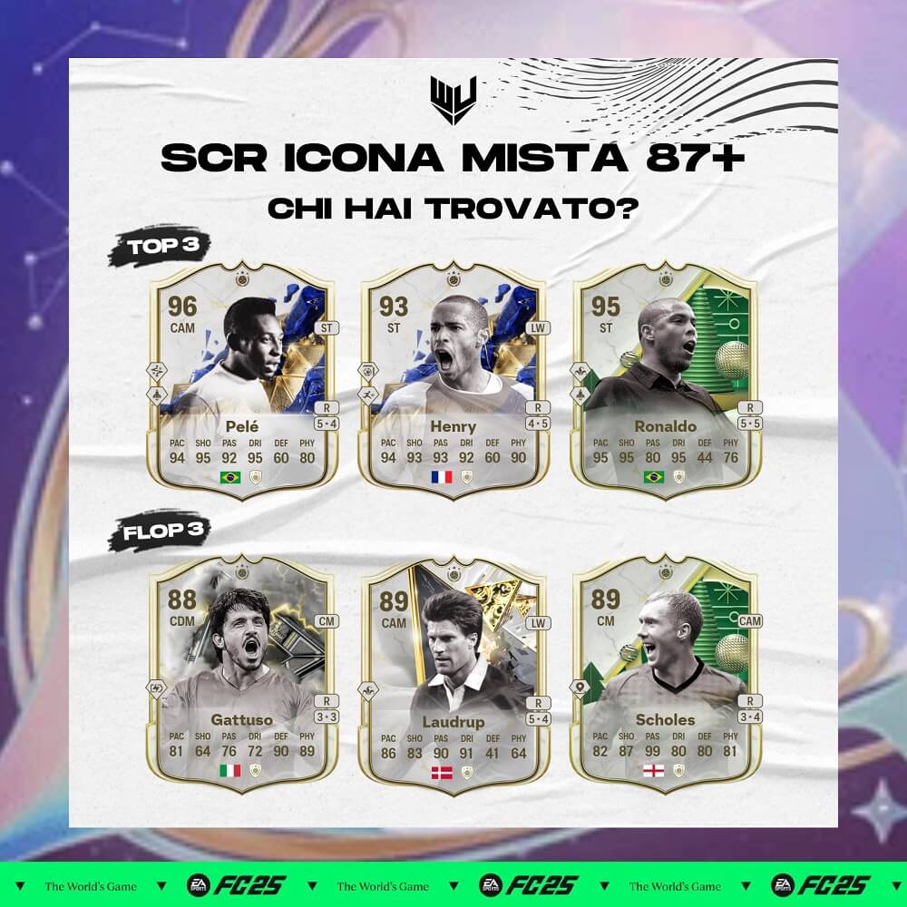 FC 25 Fantasy FUT: SCR icona mista 87+