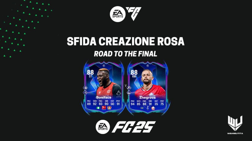 FC 25: Boniface e Zhegrova RTTF SBC