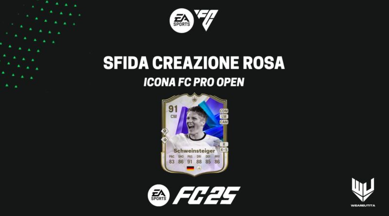 FC 25: sfida creazione rosa Schweinsteiger FC PRO Open SBC