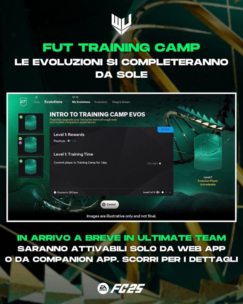 FC 25 Training Camp: ecco come funziona