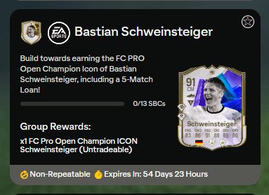 FC 25: requisiti SCR Schweinsteiger FC PRO Open