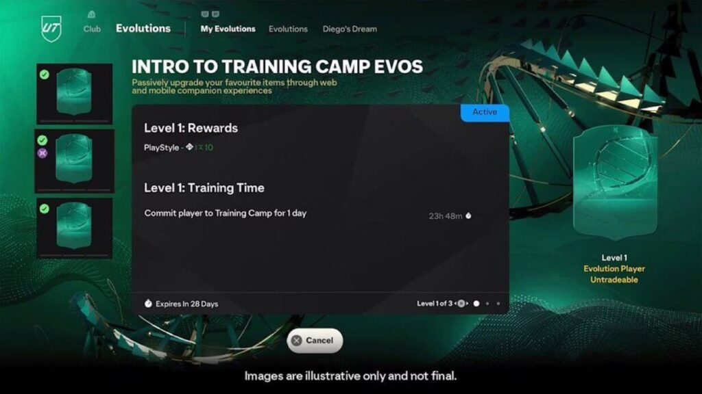 FC 25: evo Training Camp