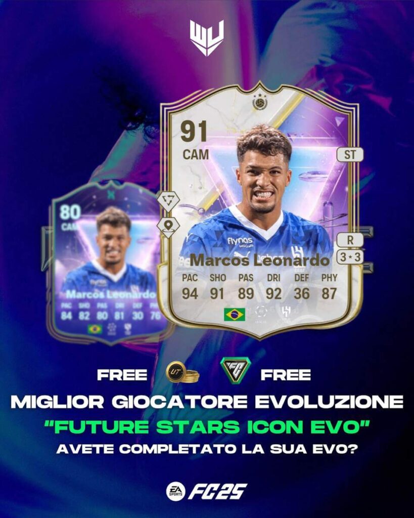 FC 25: Marcos Leonardo Icona Future Stars evolution