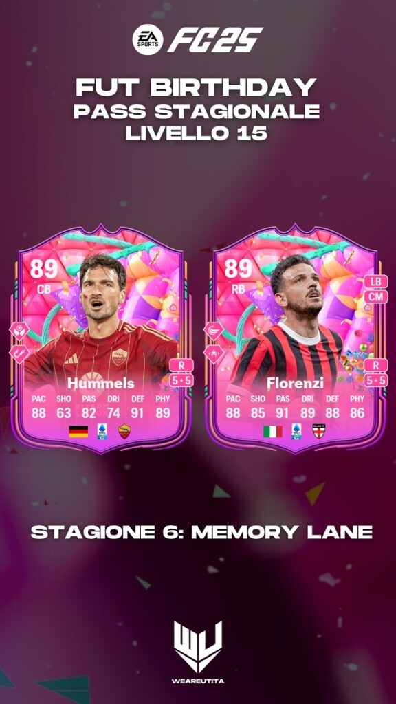 FC 25: Hummels e Florenzi obiettivi FUT Birthday