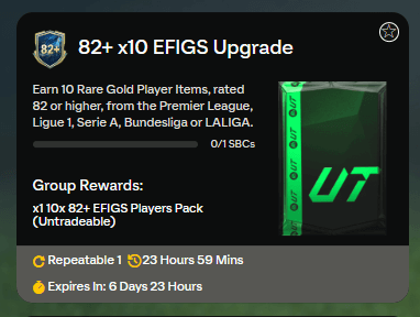 FC 25: 82x10 EFIGS upgrade SBC