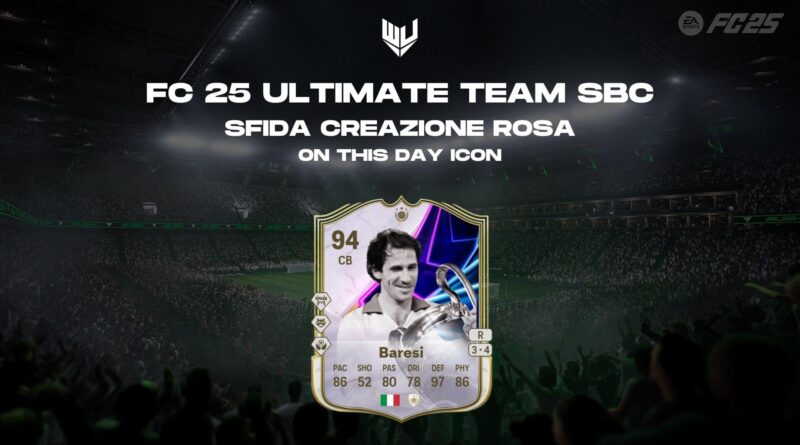 FC 25: Baresi On this Day Icon SBC