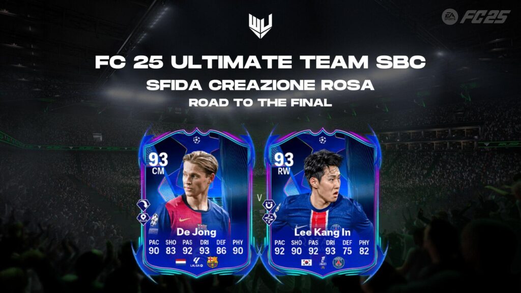 FC 25: De Jong o Lee Kang-In RTTF SBC