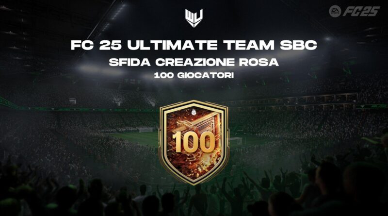 FC 25: aggiornamento SCR 100 giocatori