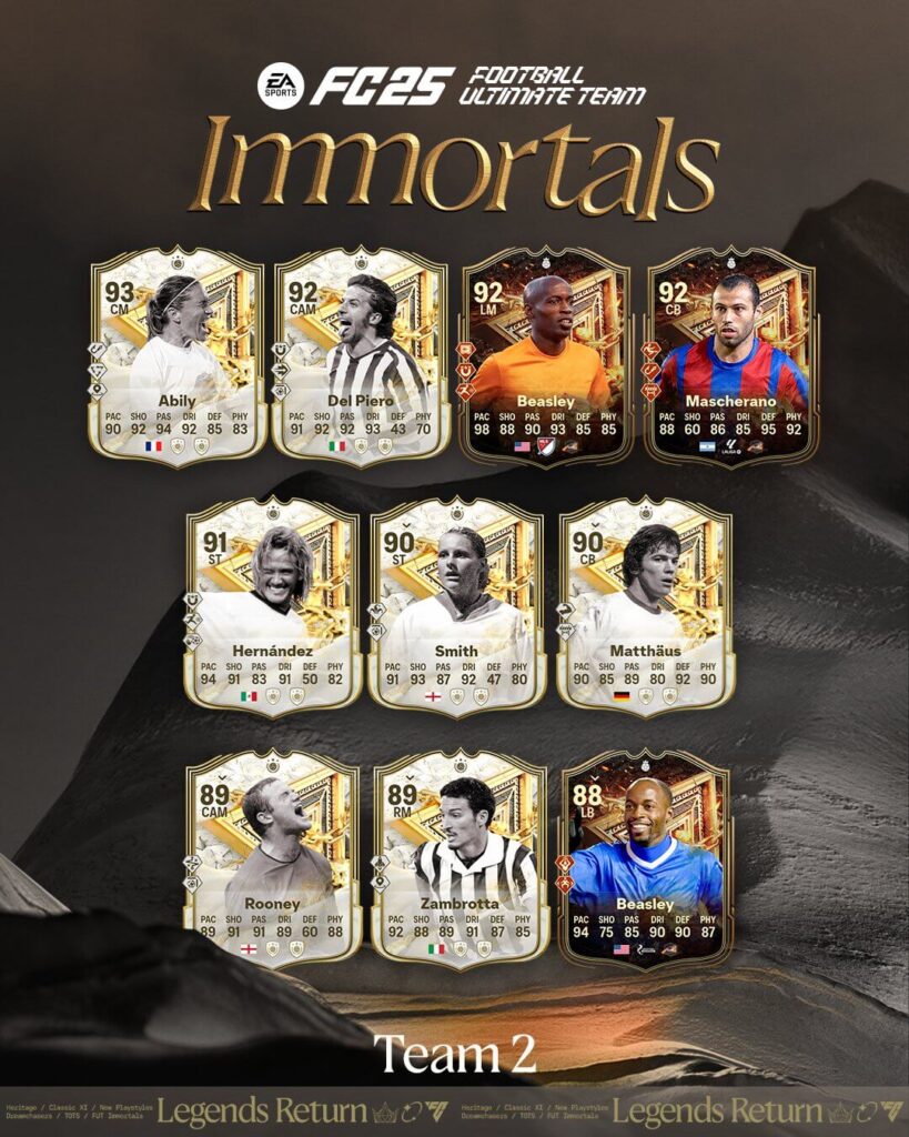 FC 25: FUT Immortals team 2