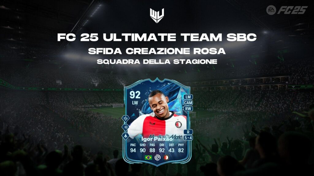 FC 25: Igor Paixao Squadra della Stagione SBC