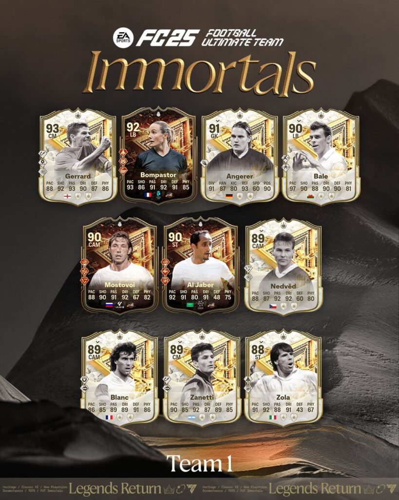 FC 25: FUT Immortals team 1