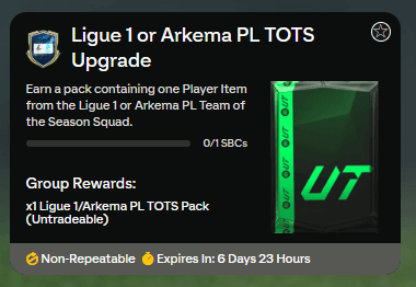 FC 25: TOTS Ligue 1 o Arkema upgrade SBC