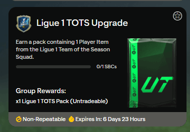 FC 25: TOTS Ligue 1 upgrade SBC