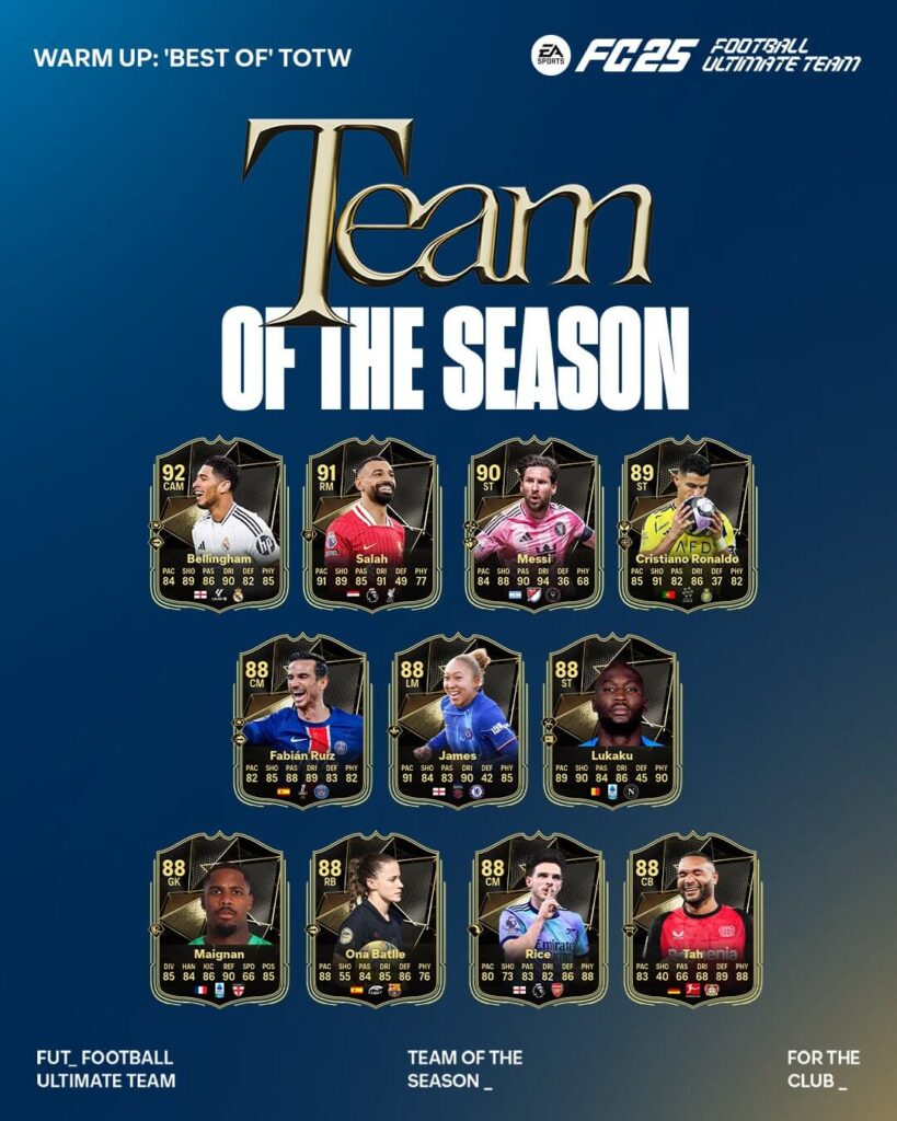 FC 25 Warm-Up TOTS: best of TOTW
