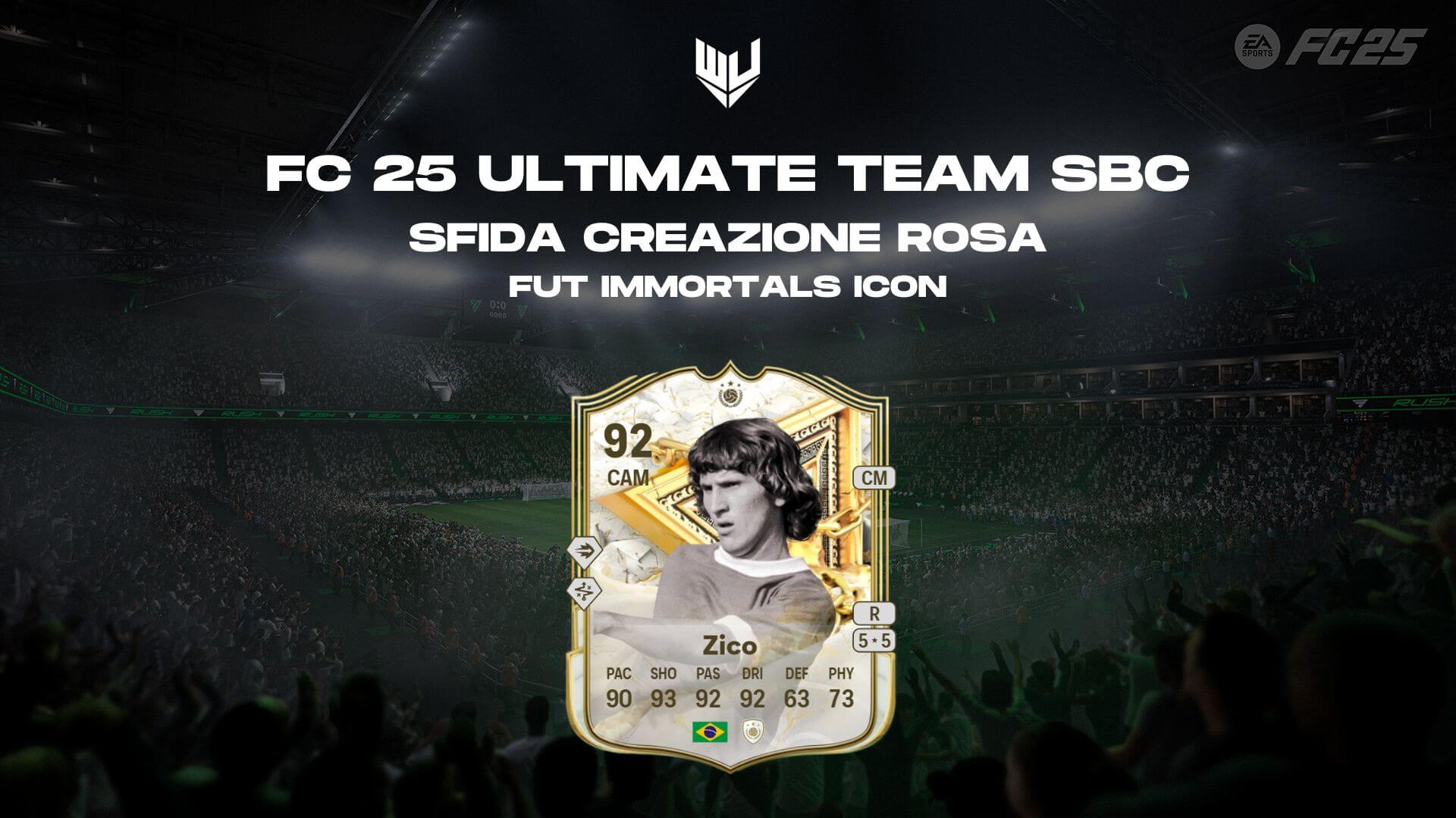 FC 25: Zico FUT Immortals Icon SBC