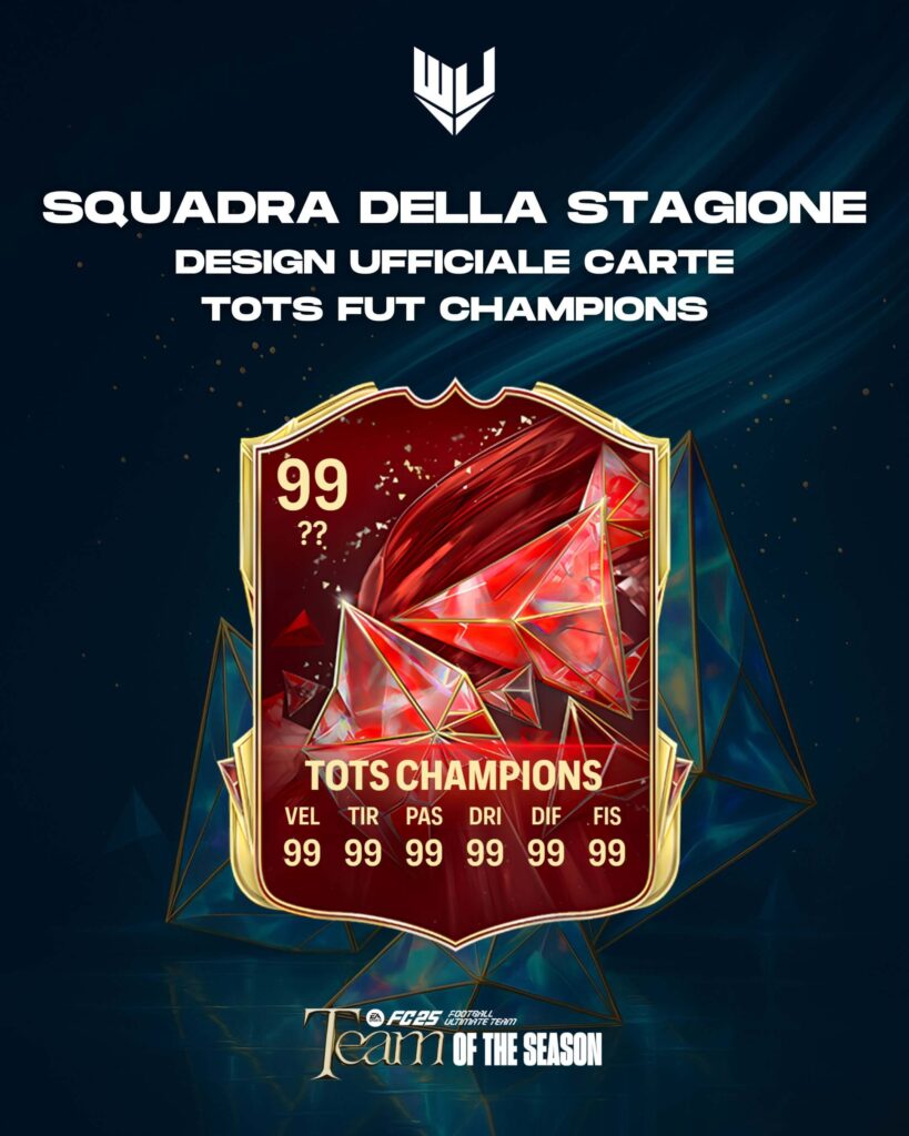 FC 25: design ufficiale carta TOTS FUT Champions