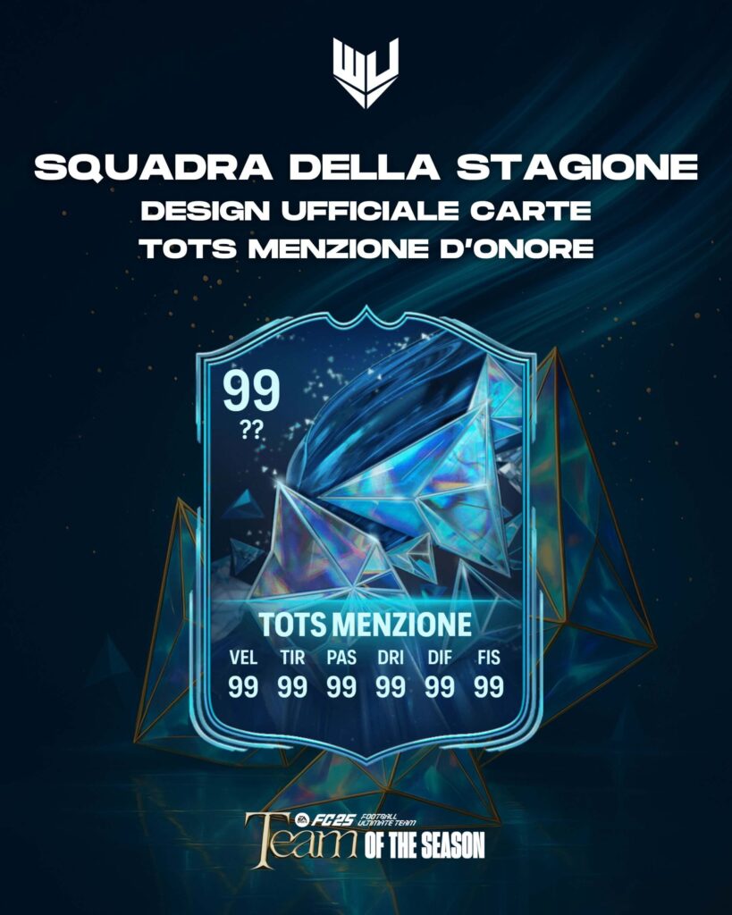 FC 25: design ufficiale carta TOTS Menzione d'Onore