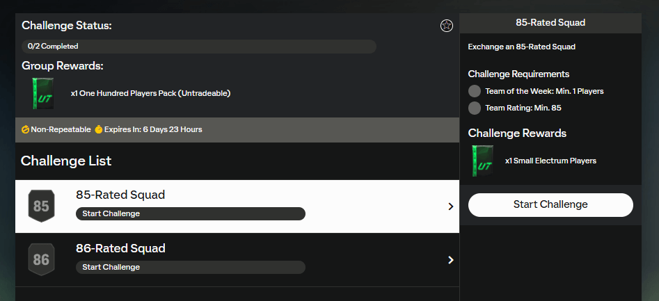 FC 25: requisiti SCR 100 giocatori