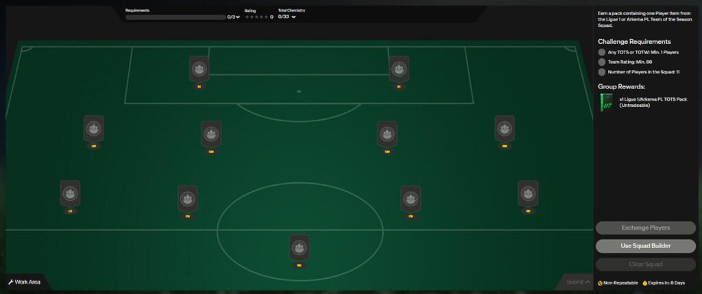 FC 25: requisiti SCR aggiornamento TOTS Ligue 1 o D1 Arkema garantito