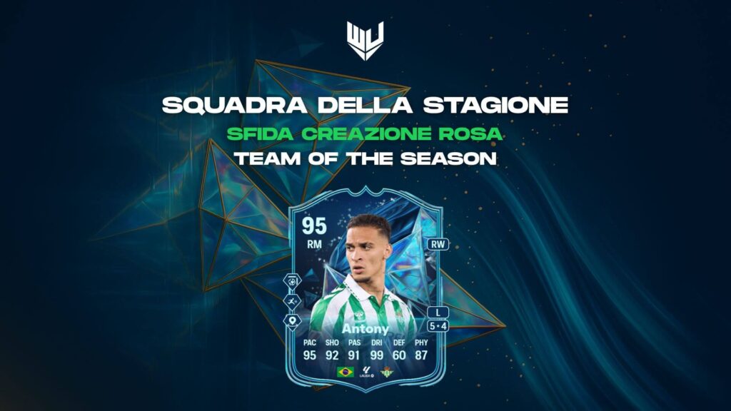 FC 25 TOTS: Antony Squadra della Stagione SBC