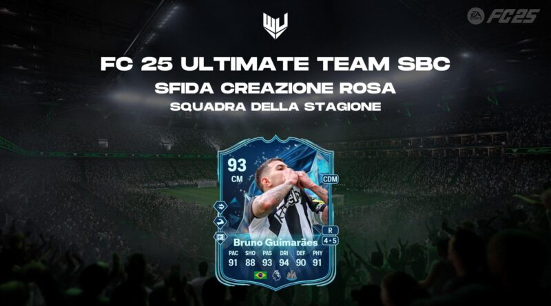 FC 25: Bruno Guimaraes TOTS SBC