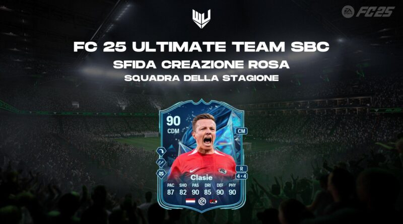 FC 25: Clasie TOTS SBC