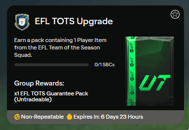 FC 25: TOTS EFL upgrade SBC