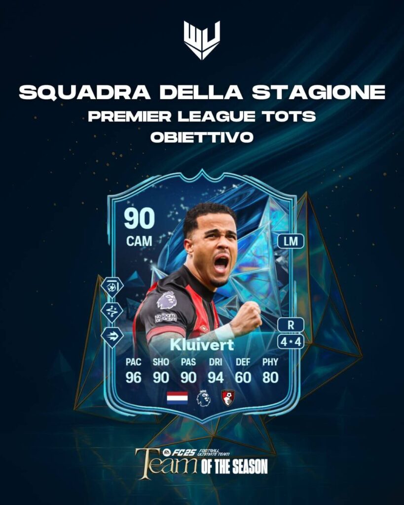 FC 25: Justin Kluivert TOTS obiettivo
