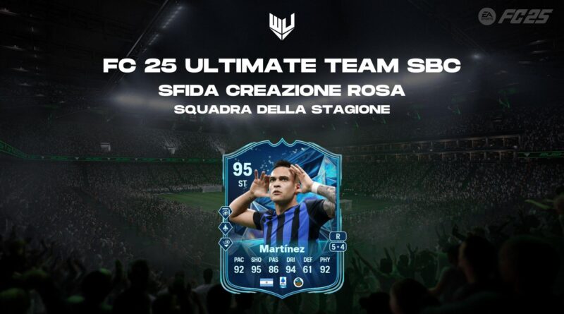 FC 25 TOTS: Lautaro Martinez Squadra della Stagione SBC
