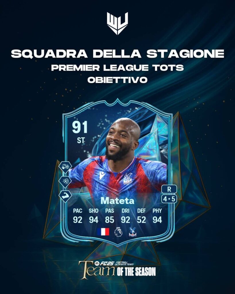 FC 25: Jean-Philippe Mateta TOTS obiettivo
