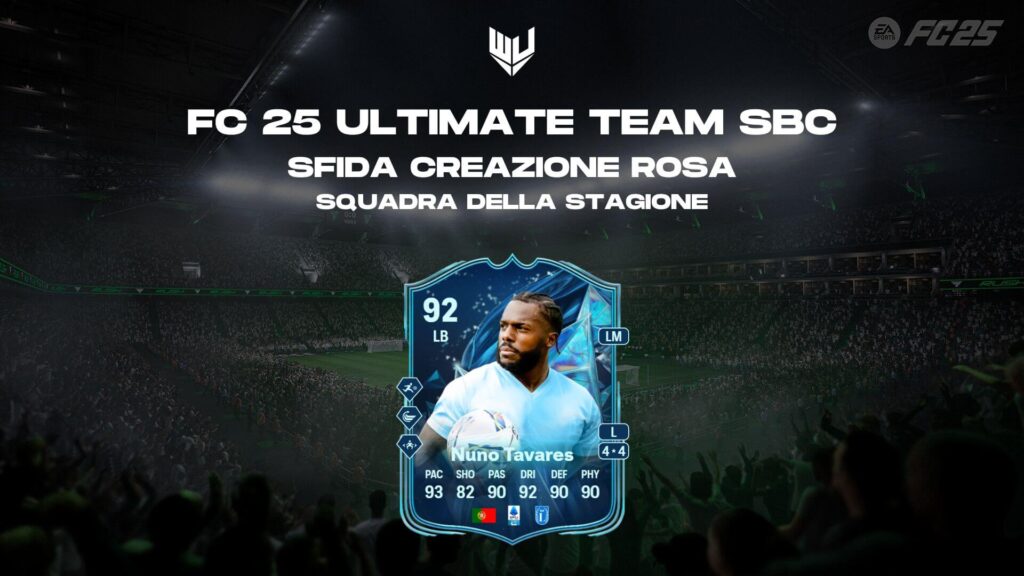 FC 25 TOTS: Nuno Tavares Squadra della Stagione SBC