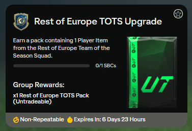 FC 25: Restom d'Europa TOTS upgrade SBC