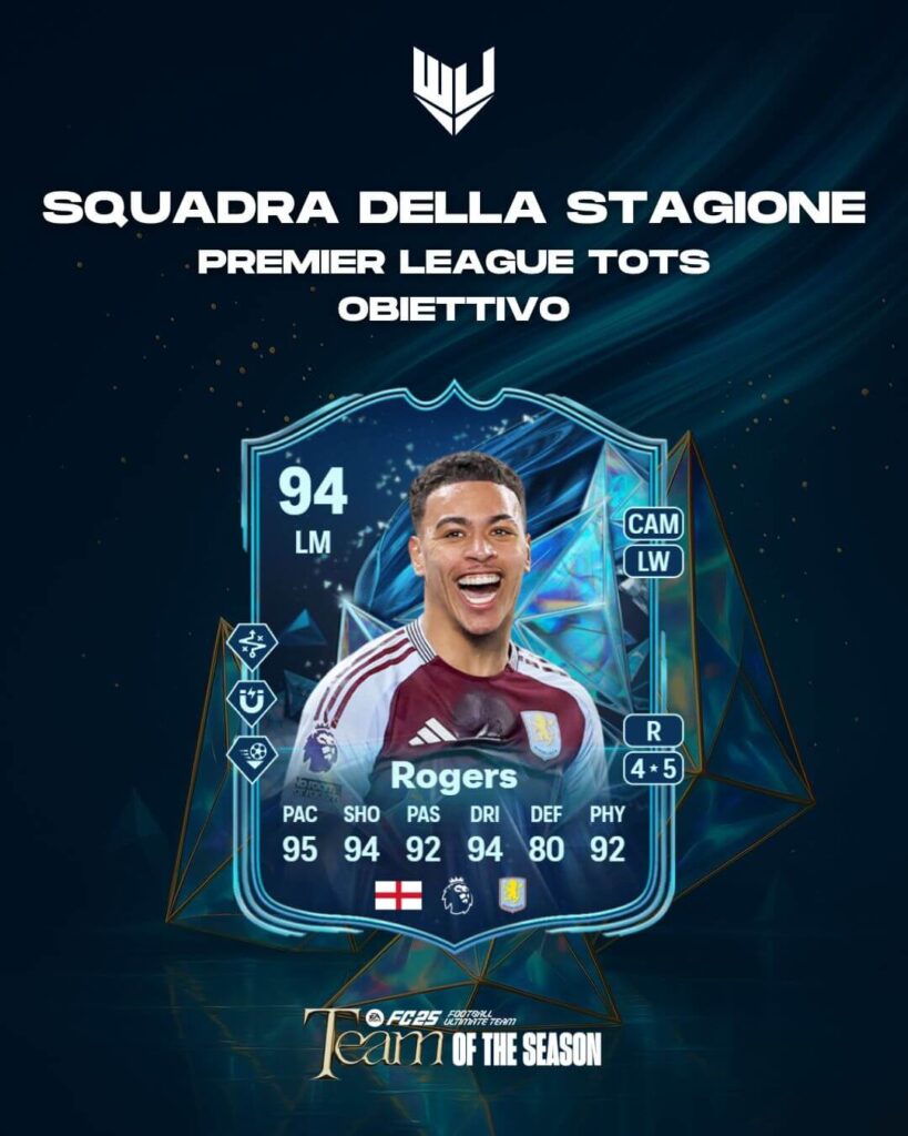 FC 25: Morgan Rogers TOTS obiettivo Premier League
