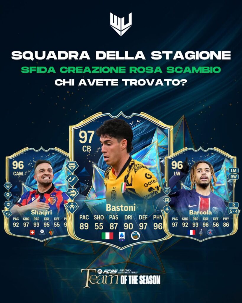 FC 25 TOTS: SCR scambio Squadra della Stagione Serie A
