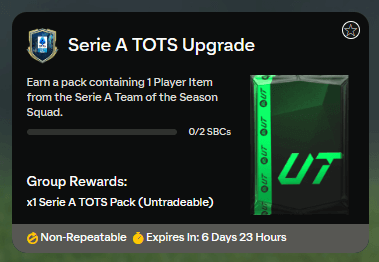 FC 25: Serie A TOTS upgrade SBC